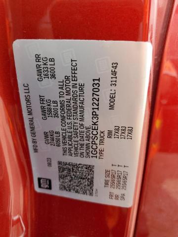 2023 CHEVROLET COLORADO L - 1GCPSCEK3P1227031