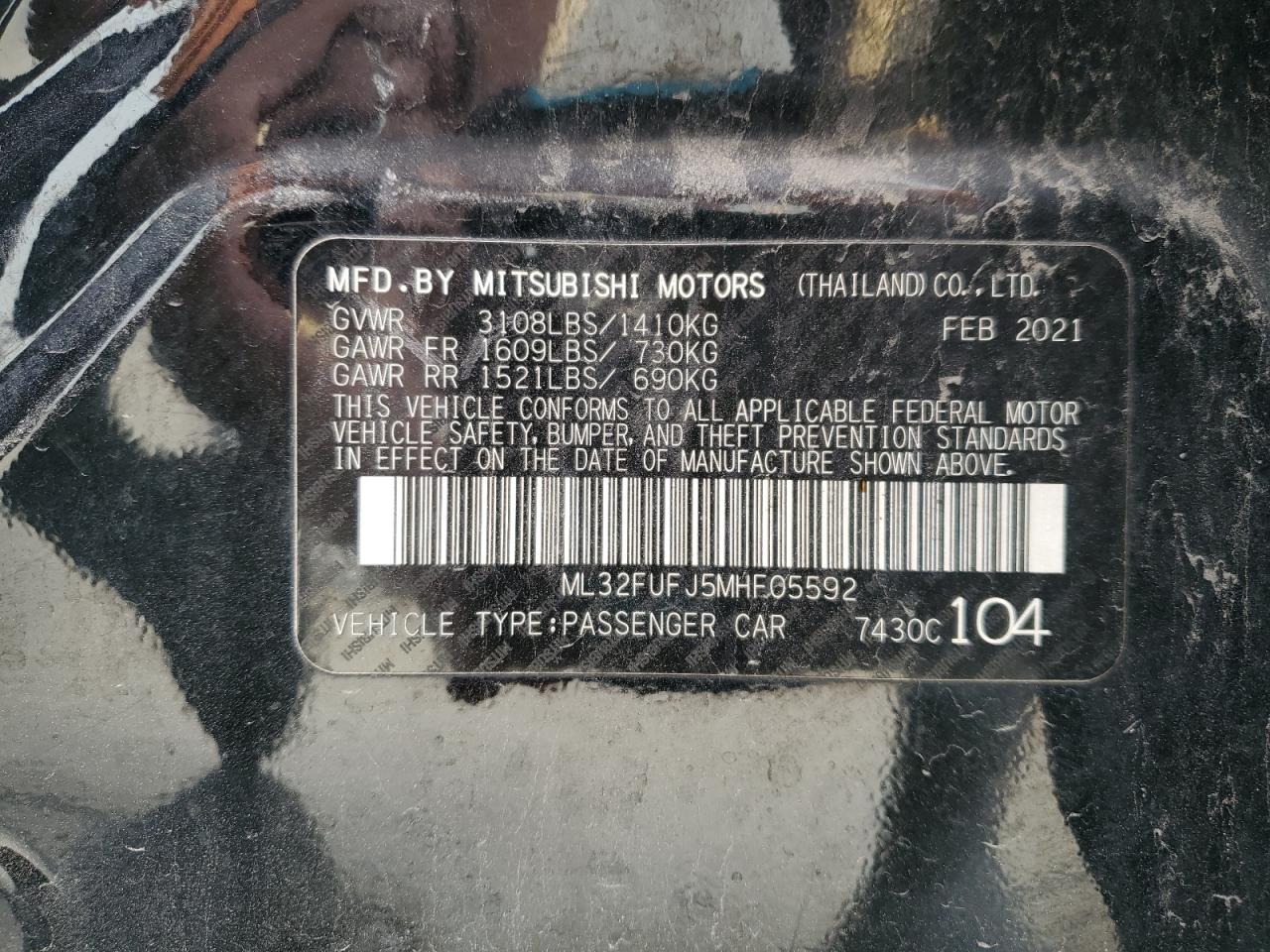 MITSUBISHI MIRAGE G4 ES