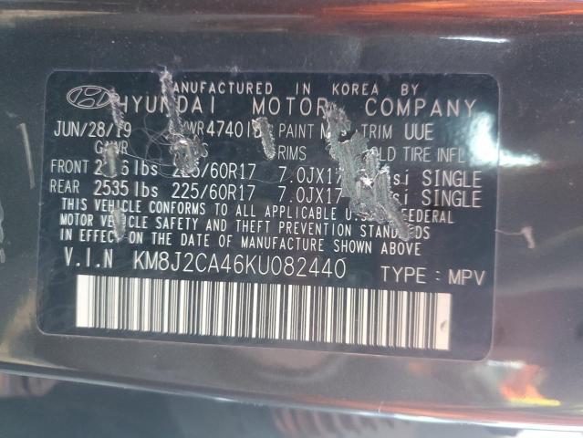 2019 HYUNDAI TUCSON SE KM8J2CA46KU082440