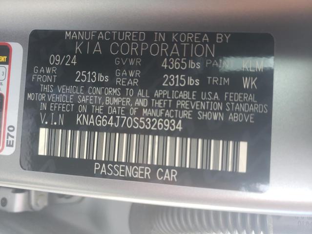 2025 KIA K5 GT LINE - KNAG64J70S5326934