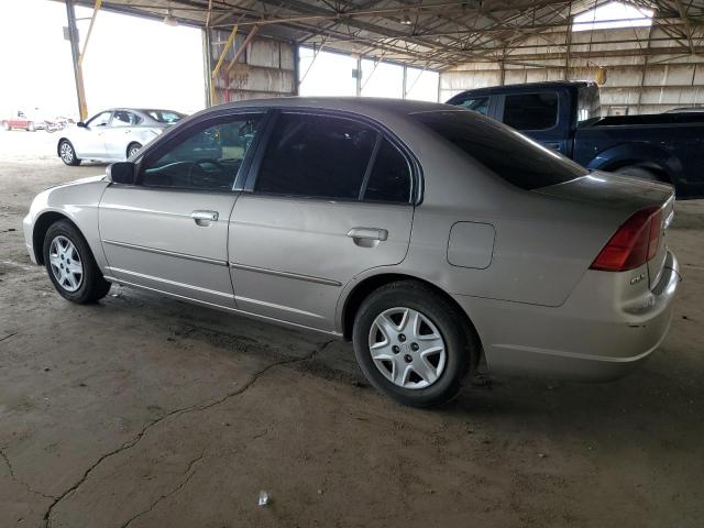 HONDA CIVIC EX 2002 silver  gas 1HGES26712L082212 photo #3