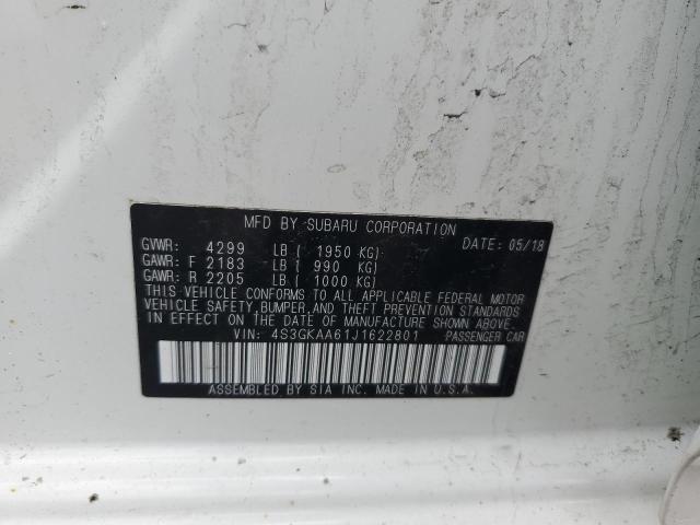 2018 SUBARU IMPREZA 4S3GKAA61J1622801