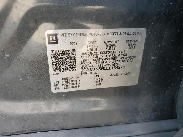2020 CHEVROLET TRAX LS - 3GNCJKSB5LL184273