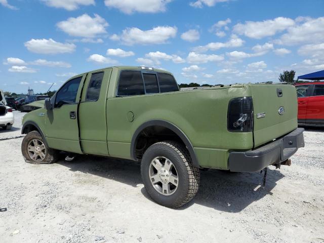 FORD F150 2005 green  gas 1FTPX14505NA06834 photo #3