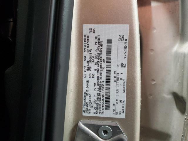 2017 FORD ESCAPE TIT - 1FMCU0J99HUD95617