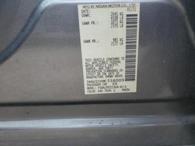 2021 NISSAN LEAF SV 1N4AZ1CVXMC556009