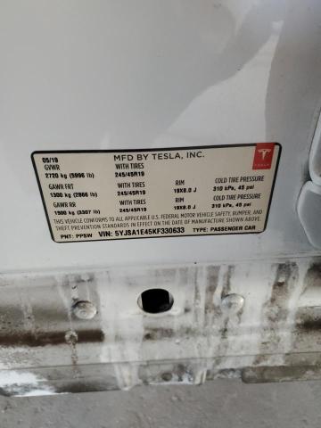 2019 TESLA MODEL S - 5YJSA1E45KF330633