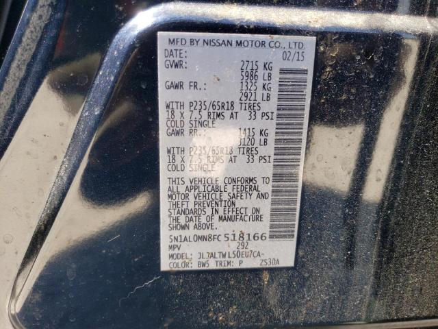 2015 INFINITI QX60 - 5N1AL0MN8FC518166