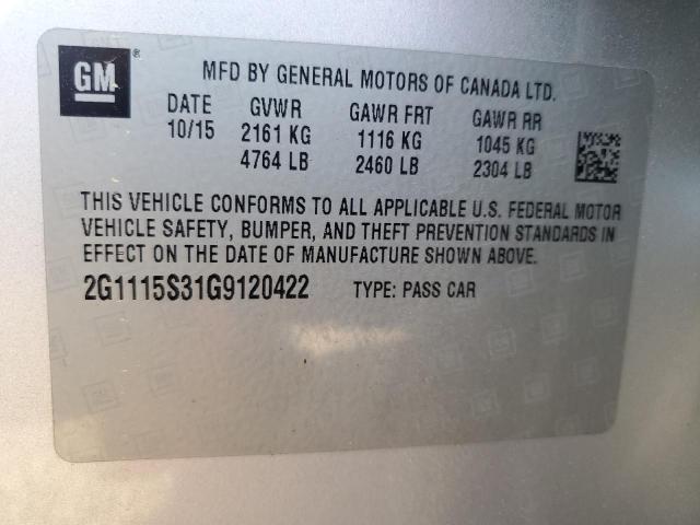 2016 CHEVROLET IMPALA LT - 2G1115S31G9120422