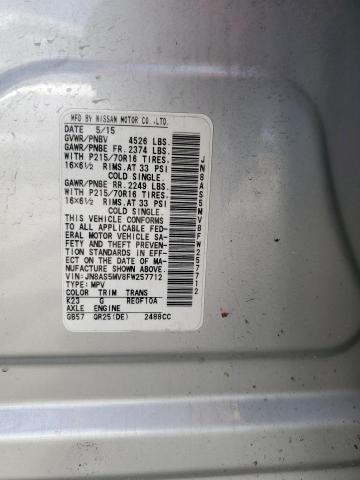 2015 NISSAN ROGUE SELE - JN8AS5MV8FW257712