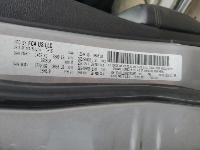 2016 DODGE DURANGO LI 1C4RDJDG8GC453896