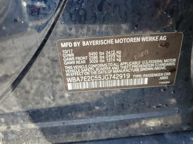 2018 BMW 740 I - WBA7E2C55JG742919