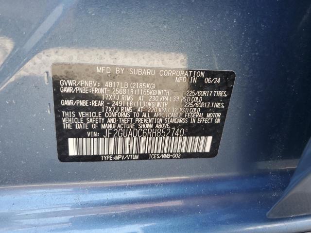 2024 SUBARU CROSSTREK - JF2GUADC6RH852740
