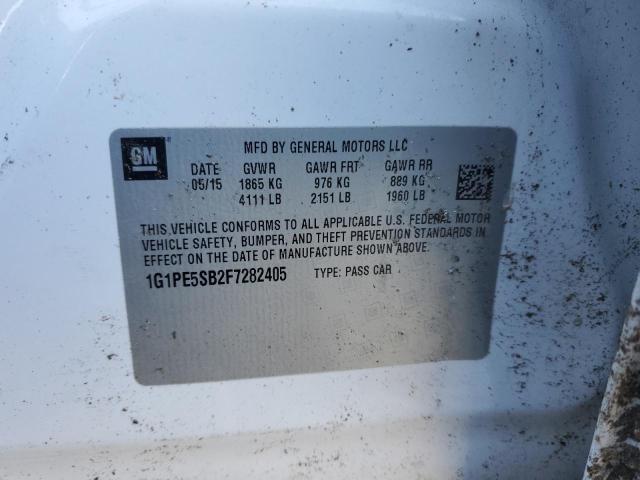 2015 CHEVROLET CRUZE LT - 1G1PE5SB2F7282405