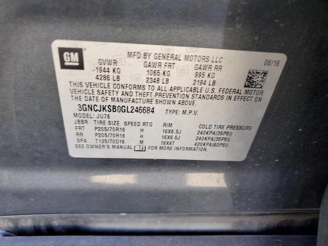 2016 CHEVROLET TRAX LS - 3GNCJKSB0GL246684