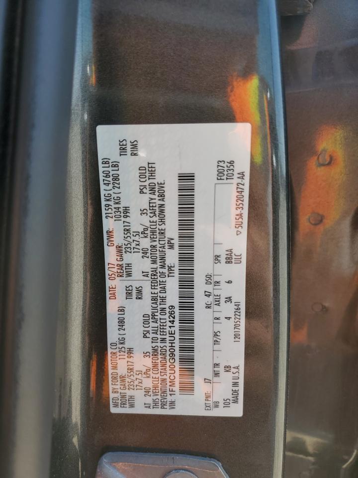 Lot #3224727200 2017 FORD ESCAPE SE