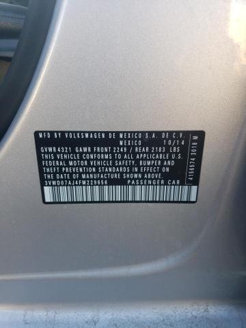 2015 VOLKSWAGEN JETTA SE - 3VWD07AJ4FM229656