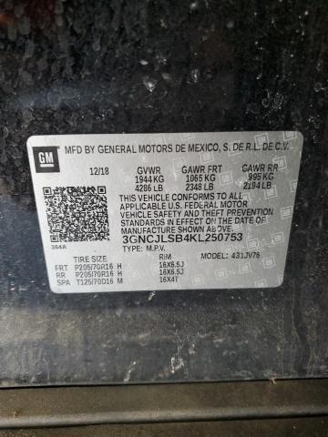 2019 CHEVROLET TRAX 1LT - 3GNCJLSB4KL250753