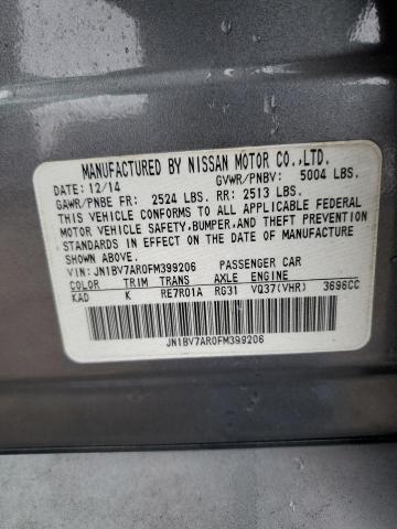 2015 INFINITI Q50 BASE - JN1BV7AR0FM399206