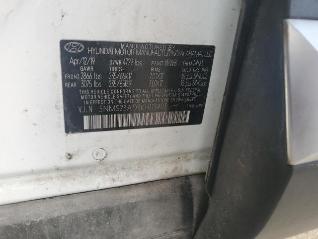 2019 HYUNDAI SANTA FE S - 5NMS23AD3KH113403