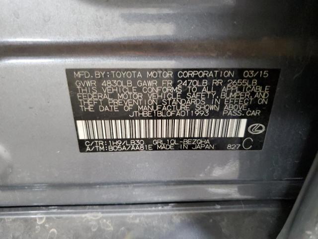 2015 LEXUS GS 350 - JTHBE1BL0FA011993