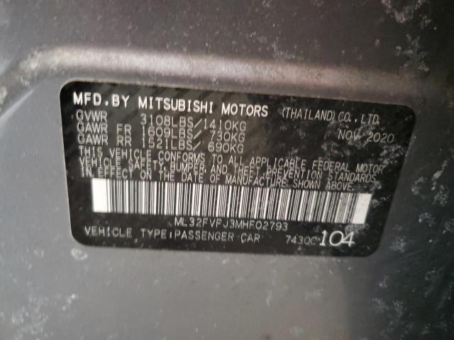 2021 MITSUBISHI MIRAGE G4 - ML32FVFJ3MHF02793