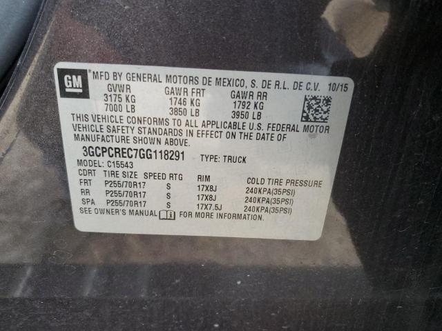 2016 CHEVROLET SILVERADO - 3GCPCREC7GG118291