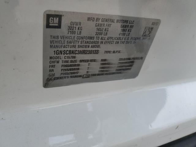 2017 CHEVROLET TAHOE C150 - 1GNSCBKC3HR230133