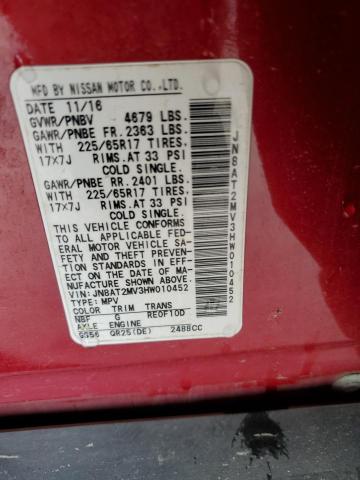 2017 NISSAN ROGUE S - JN8AT2MV3HW010452