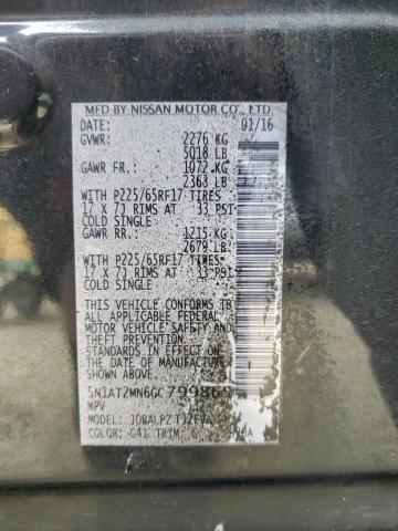 2016 NISSAN ROGUE S - 5N1AT2MN6GC799865