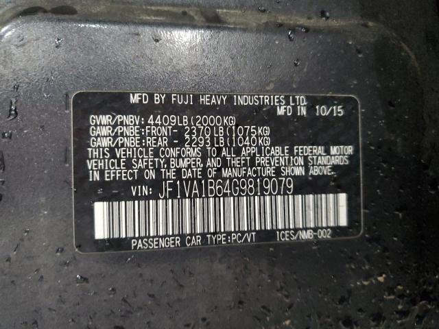 2016 SUBARU WRX - JF1VA1B64G9819079