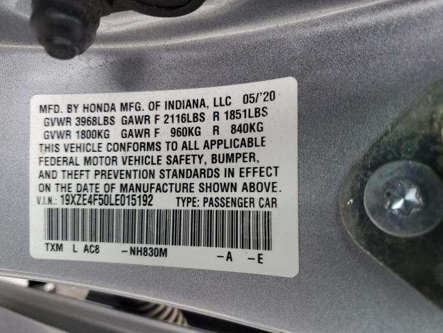 2020 HONDA INSIGHT EX 19XZE4F50LE015192