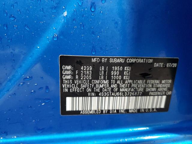 2020 SUBARU IMPREZA LI - 4S3GTAU66L3726877