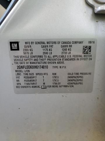 2017 CHEVROLET EQUINOX LS - 2GNFLEEKXH6174810