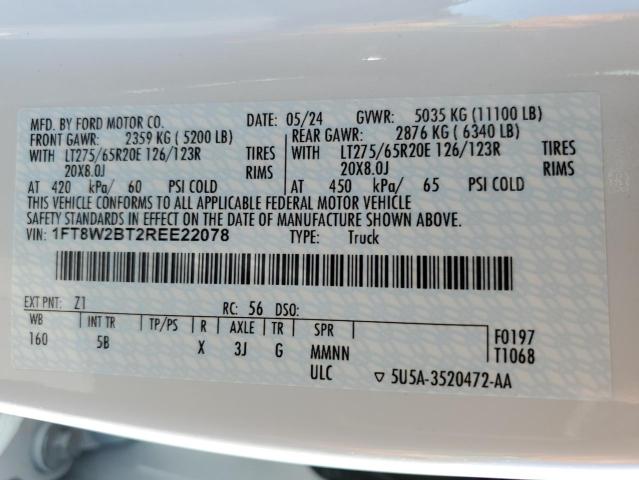 2024 FORD F250 SUPER - 1FT8W2BT2REE22078