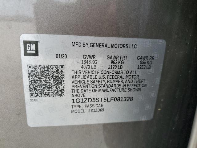 2020 CHEVROLET MALIBU LT - 1G1ZD5ST5LF081328