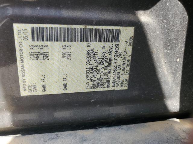 2016 NISSAN MAXIMA 3.5 - 1N4AA6AP8GC379909