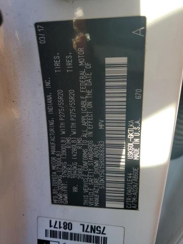 2017 TOYOTA SEQUOIA LI - 5TDKY5G15HS068283