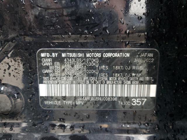 2022 MITSUBISHI OUTLANDER - JA4ARUAU5NU008396
