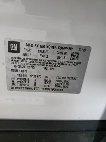 2020 BUICK ENCORE PRE KL4CJASBXLB327104