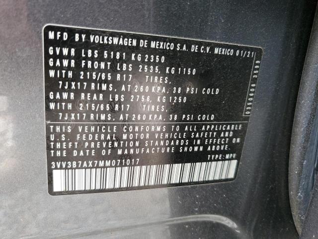 2021 VOLKSWAGEN TIGUAN SE - 3VV3B7AX7MM071017