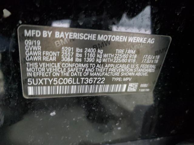 2020 BMW X3 XDRIVE3 - 5UXTY5C06LLT36722