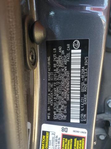 2022 LEXUS ES 350 BAS - 58AFZ1B10NU123491
