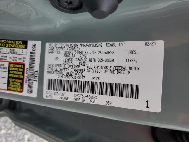 2024 TOYOTA TUNDRA CRE - 5TFLA5DB7RX175417