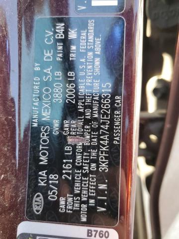 2018 KIA FORTE LX 3KPFK4A74JE266315