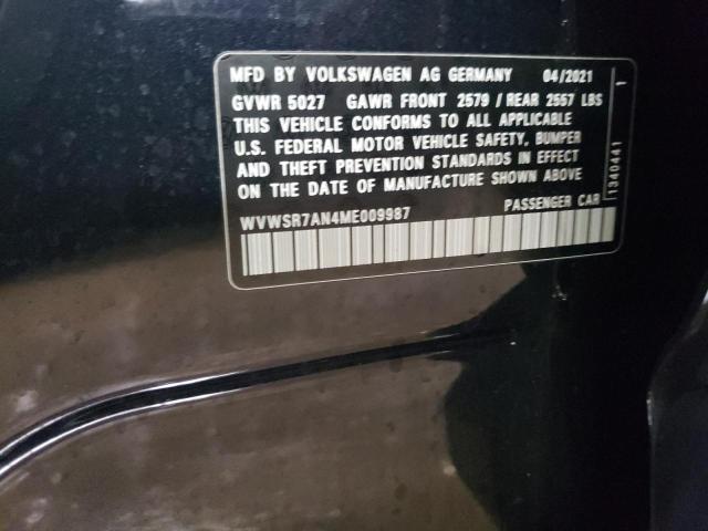 2021 VOLKSWAGEN ARTEON SEL WVWSR7AN4ME009987