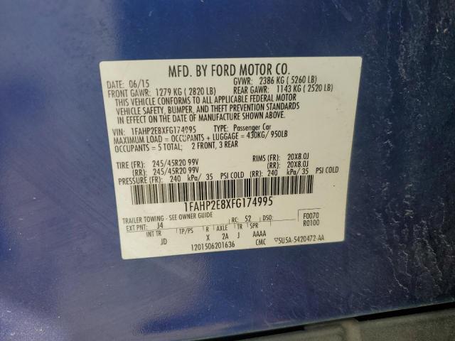 2015 FORD TAURUS SEL - 1FAHP2E8XFG174995