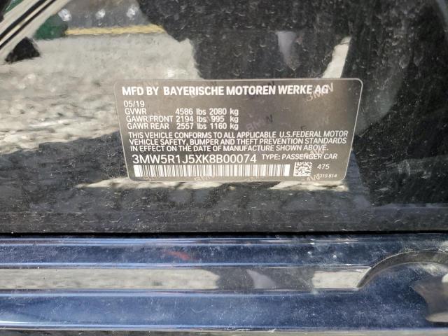 2019 BMW 330I - 3MW5R1J5XK8B00074