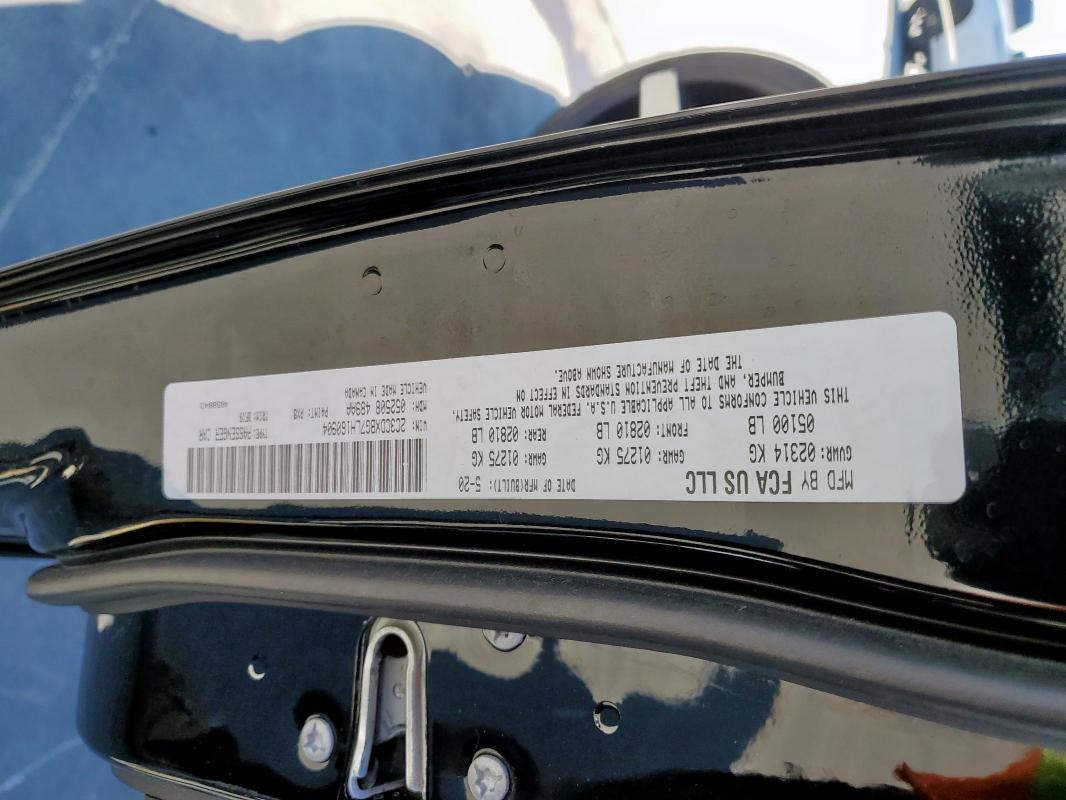 2020 DODGE CHARGER SX - 2C3CDXBG7LH160904