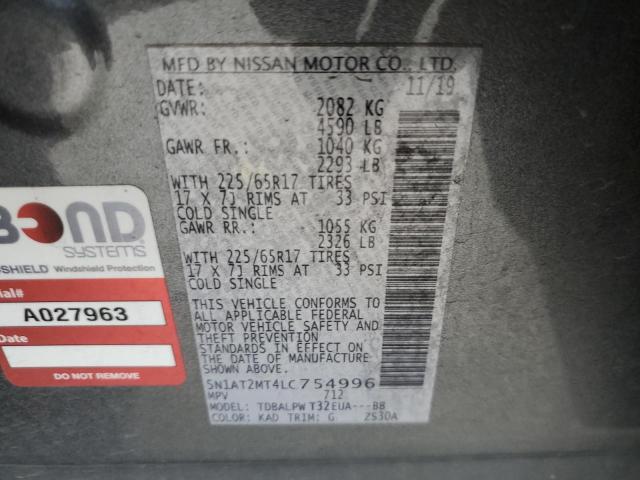 2020 NISSAN ROGUE S - 5N1AT2MT4LC754996